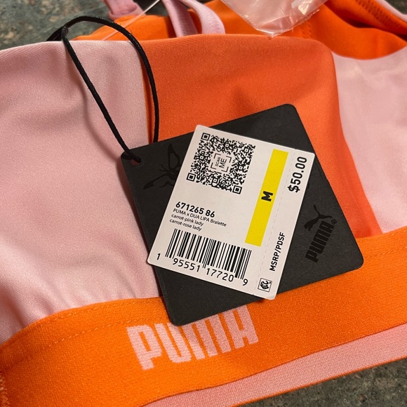 NWT Puma X Dua Lipa Sports Bra and Zip Up Jacket! - Picture 3 of 9